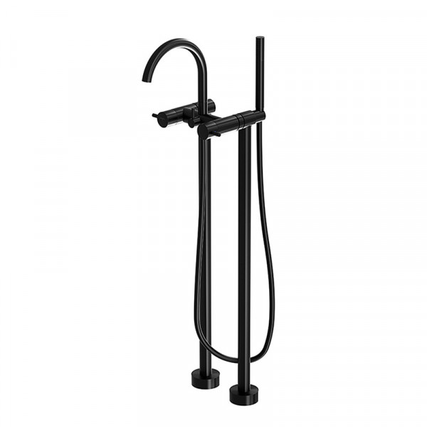 Steinberg Serie 100 freistehende Wanne/Brause-Armatur schwarz matt