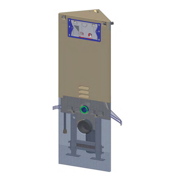 Grumbach Eck-WC-Stein Montageelement 98 cm für Betätigungsplatten Sigma