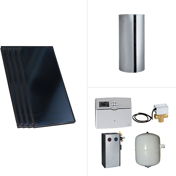 Viessmann Vitosol 200-FM Flachkollektor Vitocell 340-M & 360-M Vitosolic 200