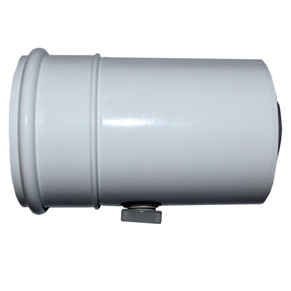 Wolf Anschluss-Adapter DN60/100 m. Meßstutzen, L:150mm, weiß steckbar