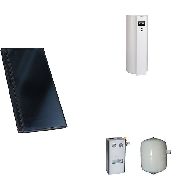 Viessmann Vitosol 200-FM Flachkollektor Vitocell 100-W Vitosolic 100