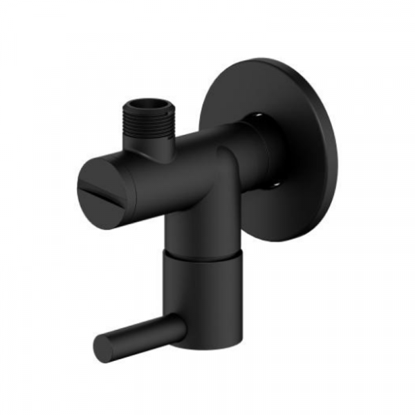 Treos Eckventil ½ Schwarz Matt