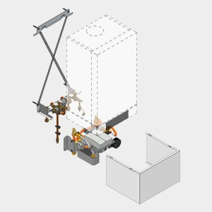 Viessmann Unterbau-Kit mit Mischer Vitodens 200-W Kombi