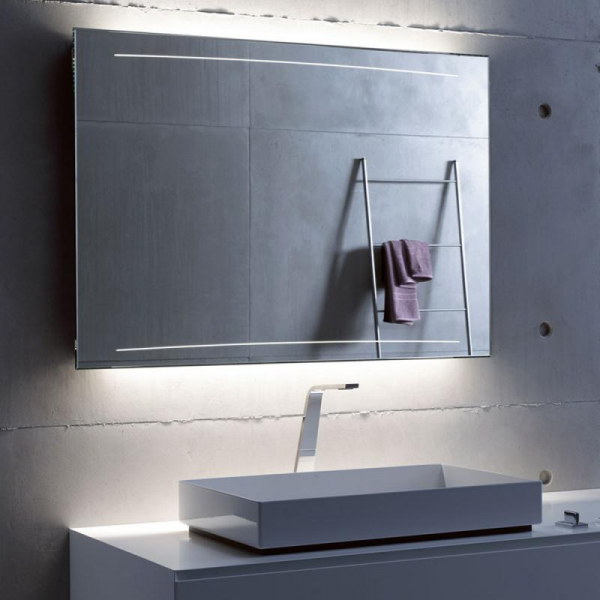 Zierath Z1 Lichtspiegel mit LED-Beleuchtung 130 x 70 cm