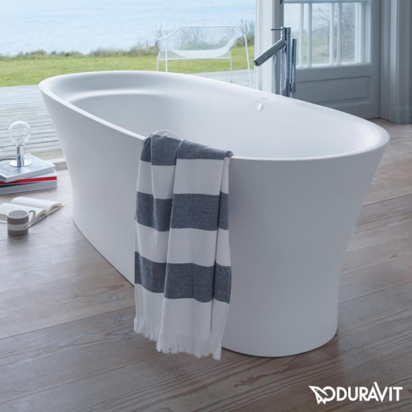 Duravit Cape Cod freistehende Oval Whirlwanne mit Verkleidung mit Air-System
