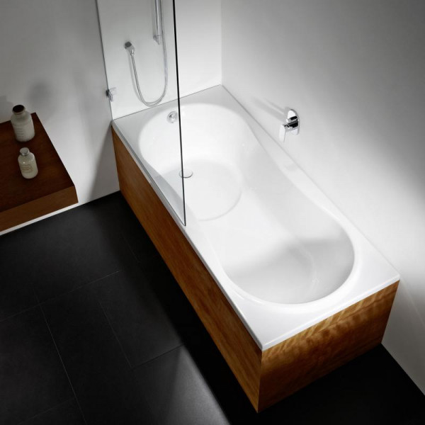 Repabad Dublin Badewanne mit Duschzone weiß