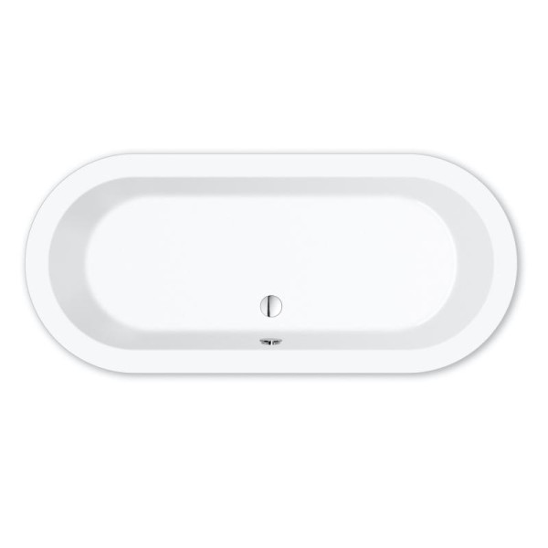 repaBAD Acrylwanne Livorno 180/80 oval Farbe weiss