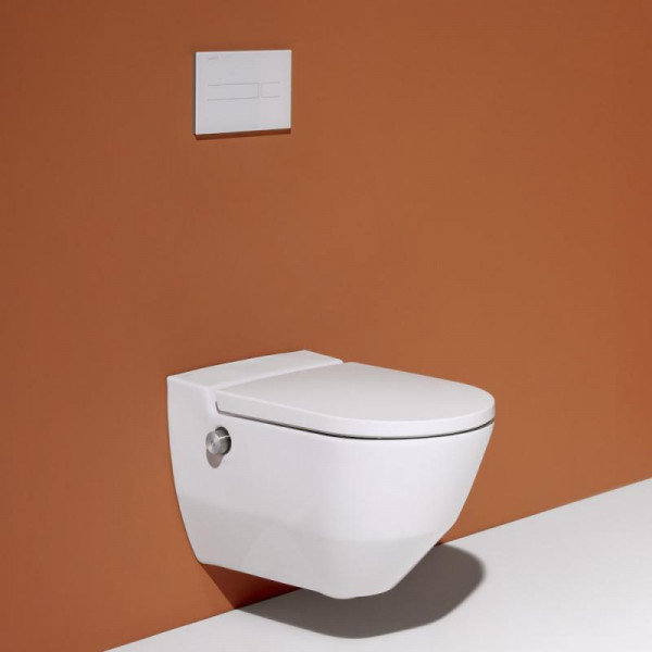 Laufen Cleanet Navia Dusch-WC Komplettanlage, mit WC-Sitz weiß matt