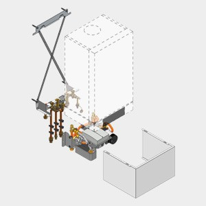 Viessmann Unterbau-Kit mit Mischer Vitodens 200-W Umlauf