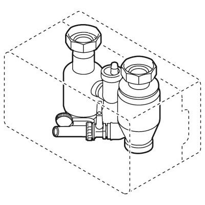 Weishaupt Luft- und Sediment-Abscheide-Set G 1 1/2 Typ WHL 1.0