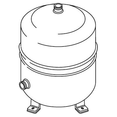 Weishaupt Expansionsgefäß WHI expan 50 #1 R3/4AG mit drei Füßen, Inhalt 50 Liter
