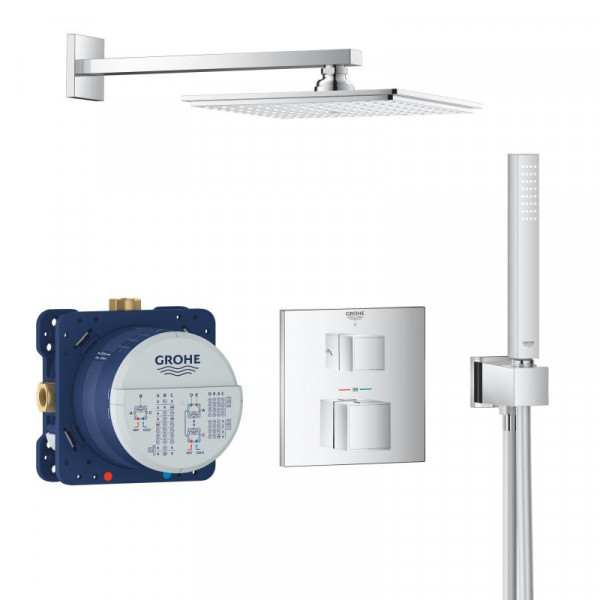 Grohe Grohtherm Cube Duschsystem Unterputz mit Rainshower Allure 230