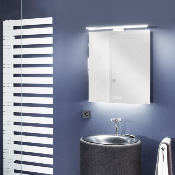 Zierath Taro Pro 2.0 Premium Lichtspiegel mit LED-Beleuchtung mit Easy Touch-Bedienfeld