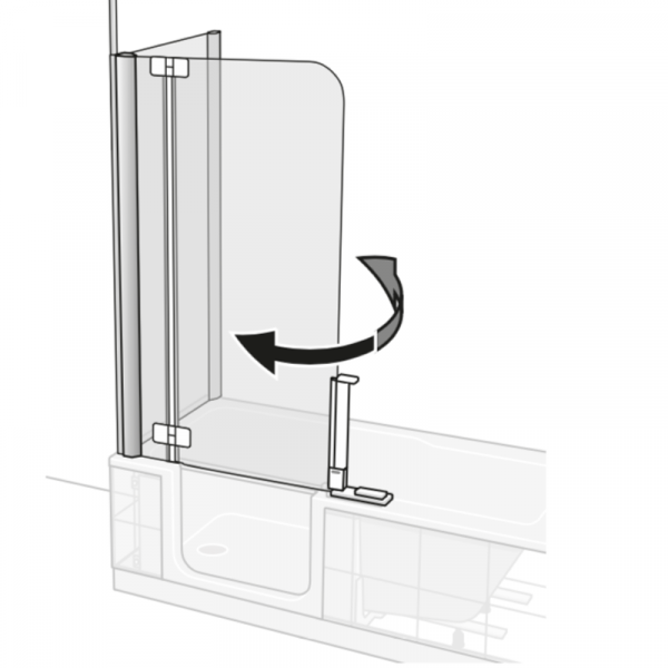 Artweger Twinline 2 Duschaufsatz mit Seitenwand