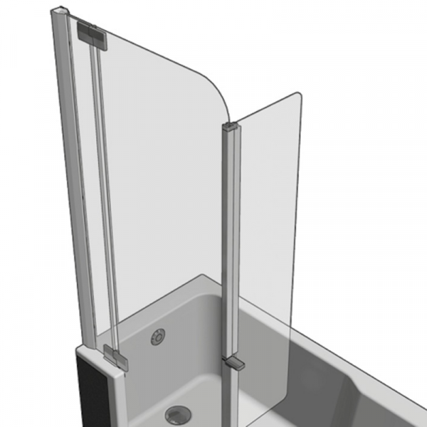 Artweger Artlift Spritzschutz schwenkbar Metall-hochglanz, ArtClear Glas