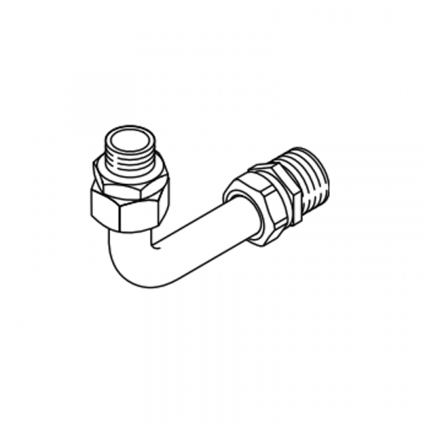 Weishaupt Gasanschluss-Set WTC-GW 15-32-B für Unterputzplatte WHU / Gas-Durchgangshahn