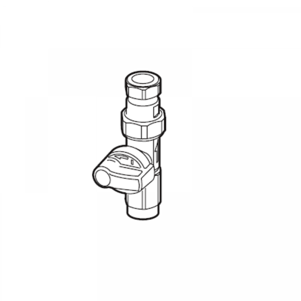 Weishaupt Gas-Durchgangshahn Rp 1/2 I x 18 mm mit TAE, für WTC-GW 15 ... 32