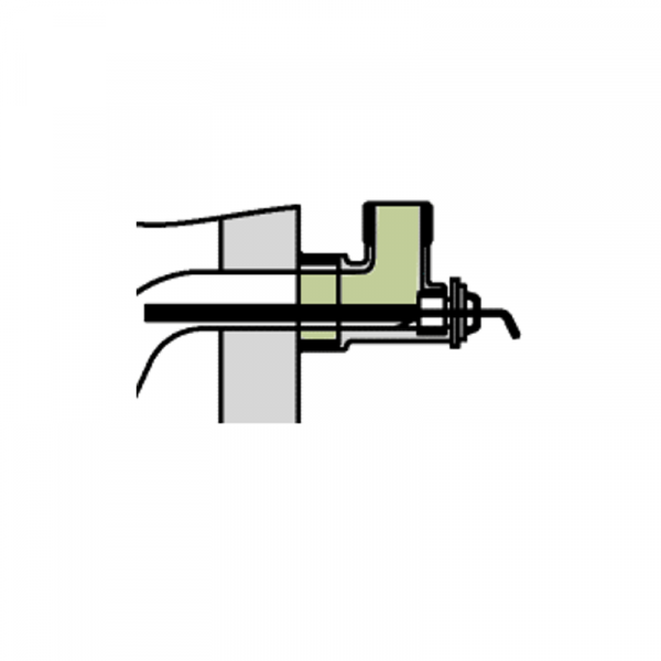 Viessmann Einschraubwinkel m. Tauchhülse Vitocell 340/360-M