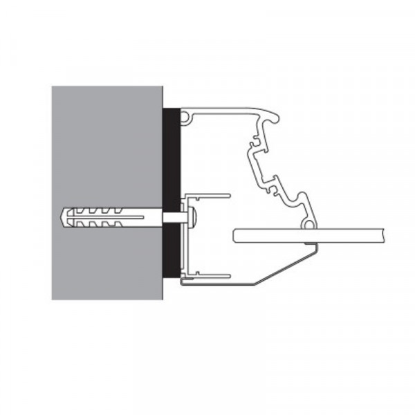 Artweger Twinline 1 Zusatzprofil Stapelprofil 1,2 cm