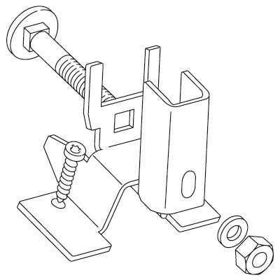 Weishaupt Profilstützen-Set Indach vertikal WTS-F1