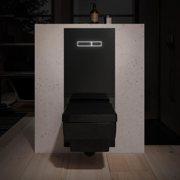 TECE lux Betätigungsglasplatte mit sen-Touch Elektronik Glas schwarz