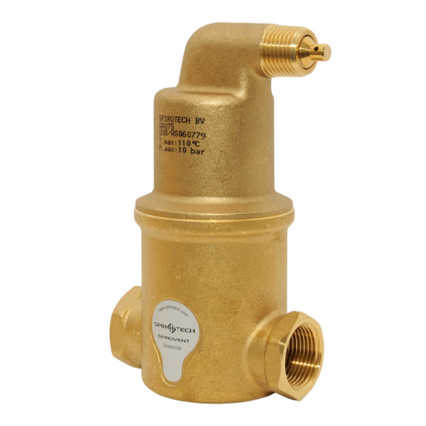 Spirotech Mikroluftblasen-Abscheider Spirovent Typ horizontal