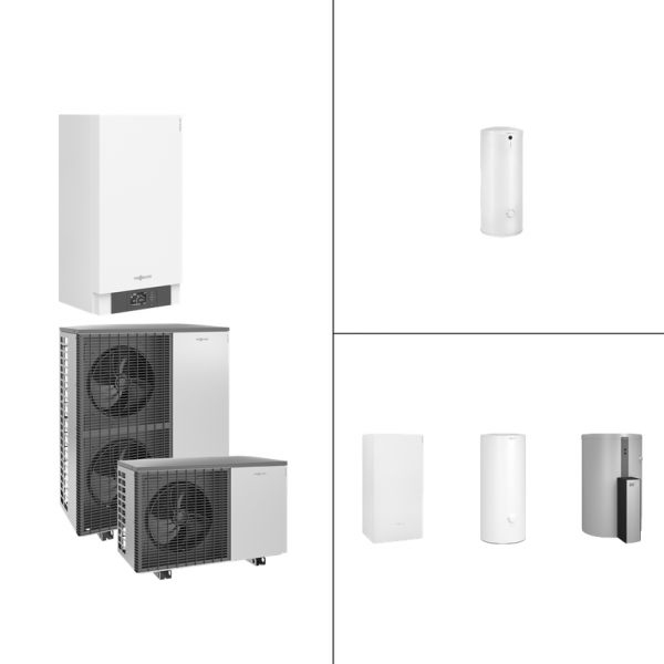 Viessmann Paket Vitocal 200-S AWB-E-AC 201.D09 mit Vitocell 120-E Typ SVW 600 l