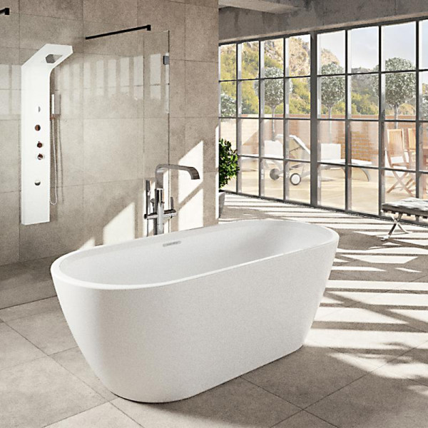 Riho Inspire freistehende Badewanne weiss