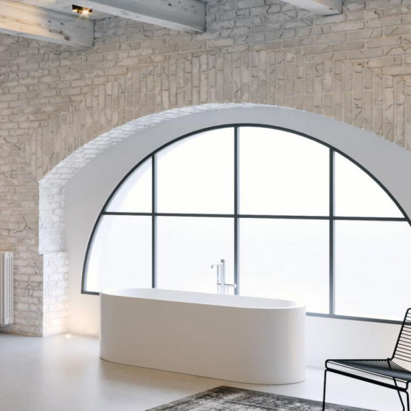 Riho Essence freistehende Badewanne 170 x 72 x 55 cm weiss seidenmatt