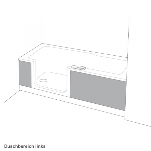 Artweger Twinline 2 Schürze 01 Nischeneinbau