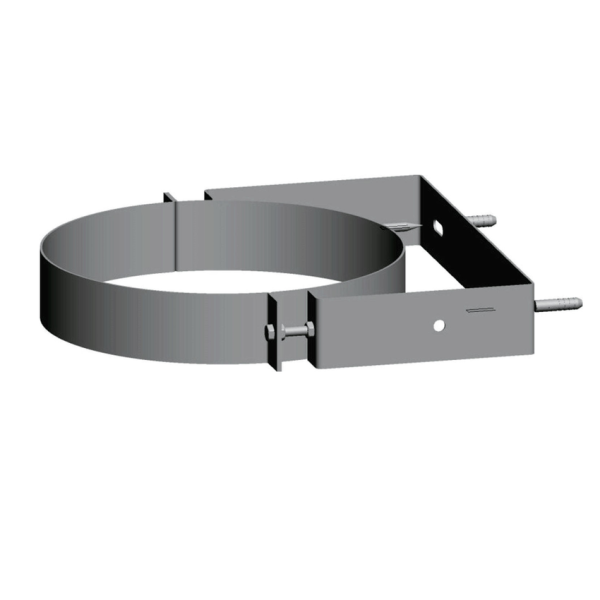 Wolf Wandhalterung DN125 verstellbar aus Edelstahl