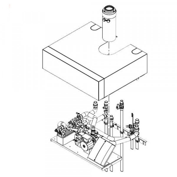 Viessmann Aufbau-Kit mit Mischer für Aufputzinstallation Vitodens 222-F