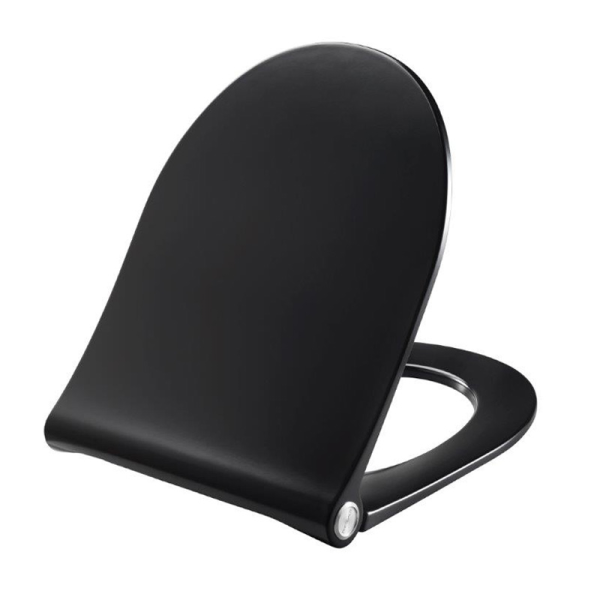 Pressalit Sway D WC-Sitz schwarz mit Lift-off und Absenkautomatik soft-close