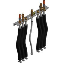 Viessmann Anschluss-Set mit Vormontagekonsole für Aufputzinstallation nach oben