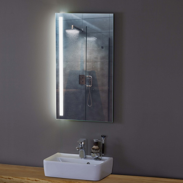 Zierath Aledo Plus Lichtspiegel mit seitlicher LED-Beleuchtung 45 x 80 cm