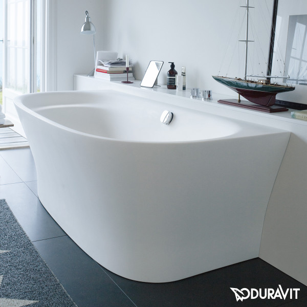 Duravit Badewanne Cape Cod 1900 x 900 mm Vorwand, 1 Rückenschräge, weiß