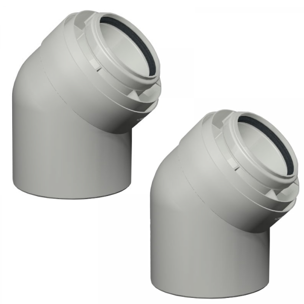 Viessmann AZ Bogen 45° konzentrisch weiß konzentrisch