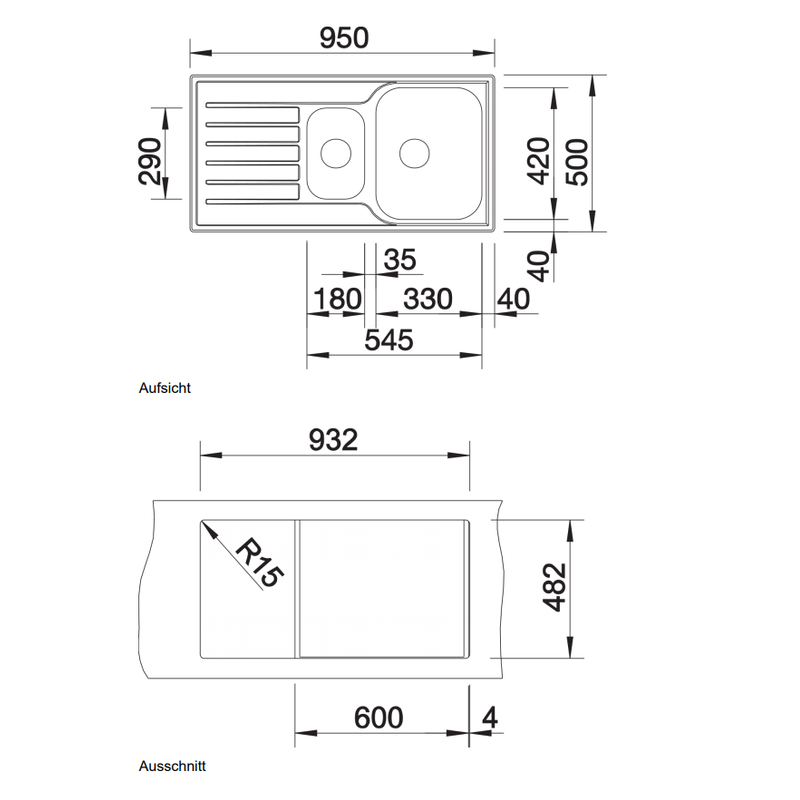 Blanco Lantos 6 S drehbare Spüle 514014 | badexo.de
