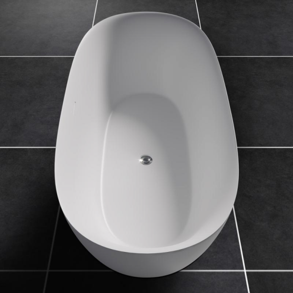 Riho Alpha Freistehende Oval-Badewanne 170 x 80 x 58 cm