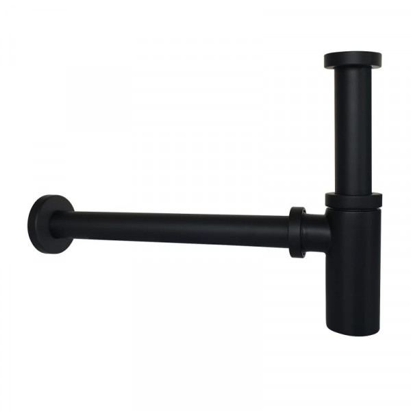 PREMIUM Universal Siphon 1 1/4 Zoll x 32 mm schwarz matt