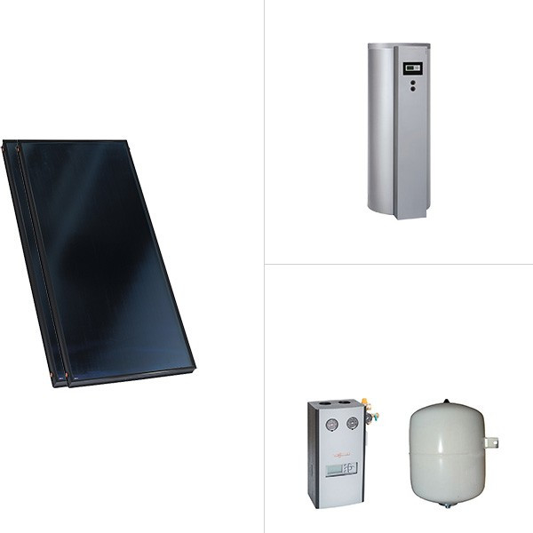 Viessmann Vitosol 200-FM Flachkollektor mit Vitocell 100-U/B und Vitosolic 100