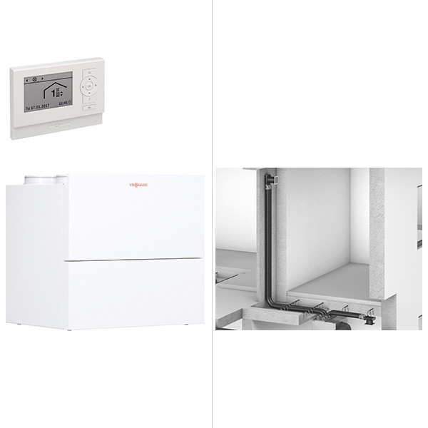 Viessmann Vitovent 300-W Wohnungslüftungs-System mit Rundkanal