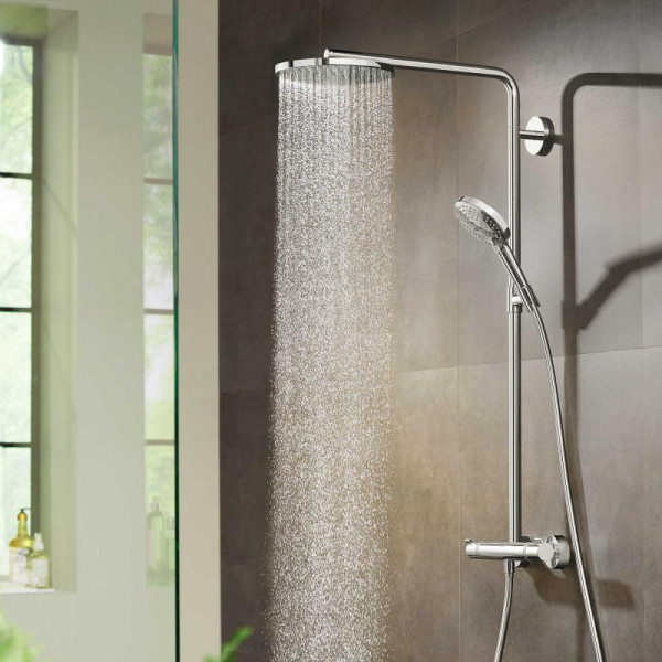 Hansgrohe Raindance Select S Showerpipe 240 1jet PowderRain mit Thermostat chrom