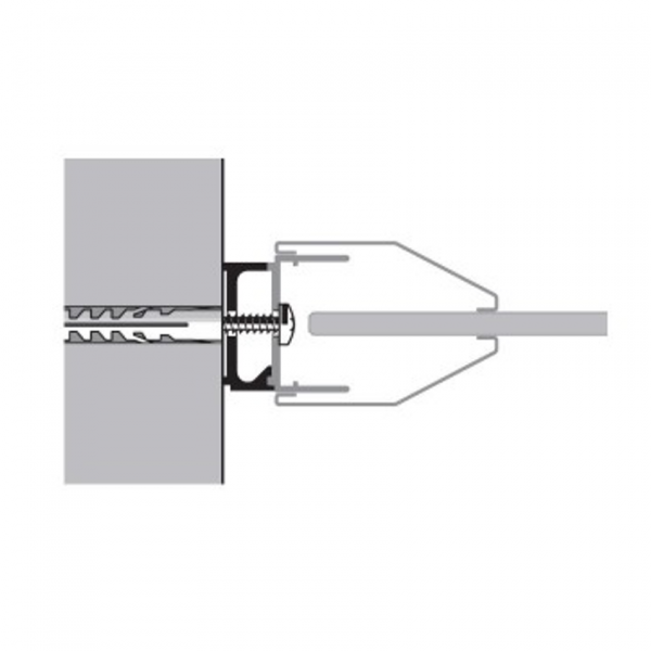 Artweger Twinline 2 Zusatzprofil Stapelprofil 1,2 x 150 cm weiss