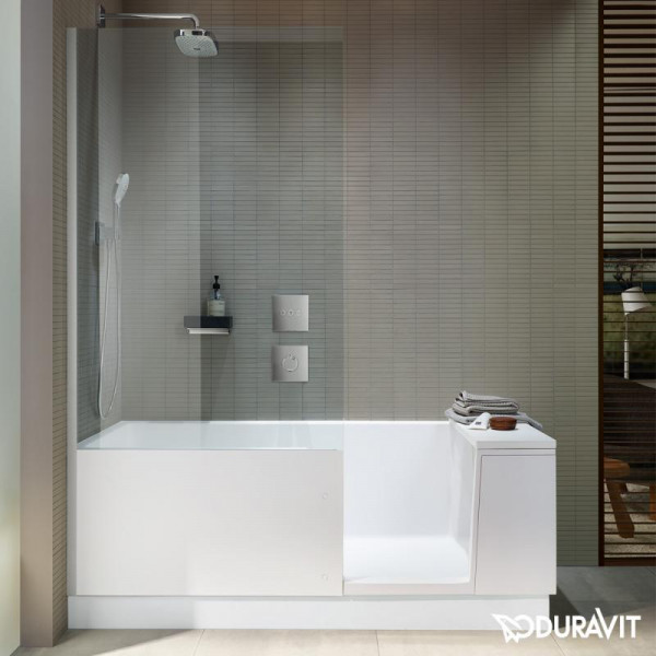 Duravit Shower + Bath Badewannne mit Duschzone, 170x75 cm links, weiß klar