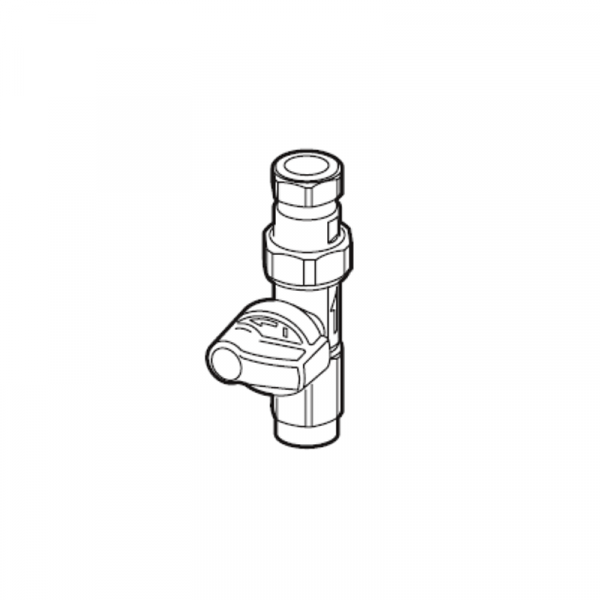 Weishaupt Gas-Durchgangshahn Rp 3/4I x 22 mm mit TAE für WTC 45/60-A