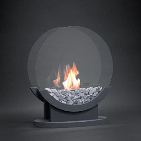 Alfra Feuer Bioethanol Kamin EVA 8 mit runder Glasscheibe