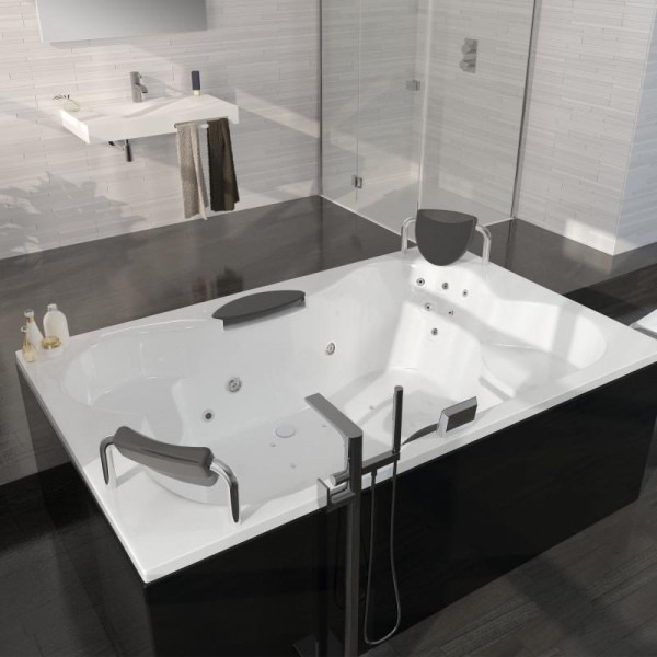 Riho Claudia 190x120 Rechteck Thermae Whirlpool mit Farblichttherapie & Touch + Heizung
