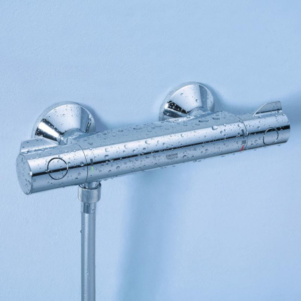 Grohe Grohtherm 800 Thermostat-Brausebatterie für Wandmontage