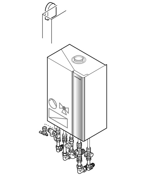 Weishaupt Paket WTC-GW 25-B C Unterputz Gas-Brennwertgerät